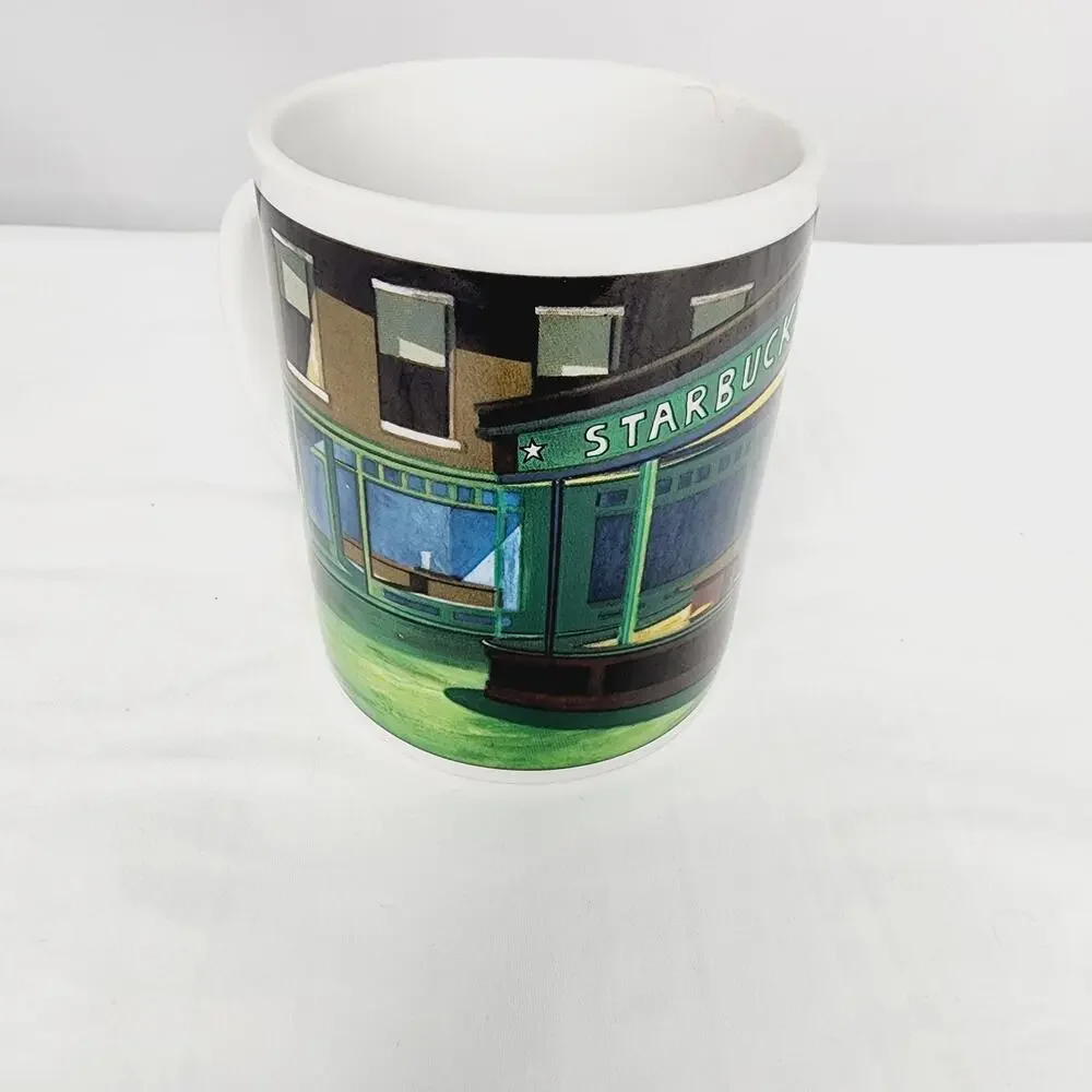 Starbucks Vintage Coffee Tea Mug By Chaleur D. Burrows Nighthawk Diner